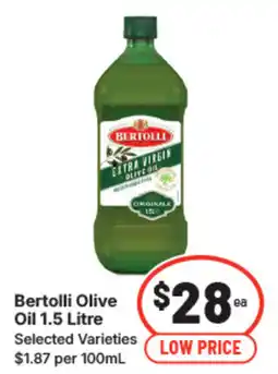 IGA Bertolli olive oil offer
