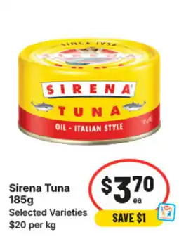 IGA Sirena tuna offer