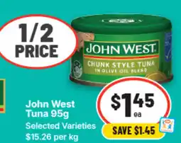 IGA John West Tuna offer