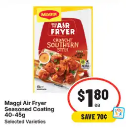 IGA Maggi air fryer seasoned coating offer