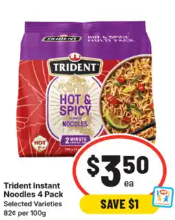 IGA Trident instant noodles offer
