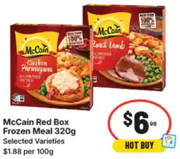IGA Mccain red box frozen meal offer