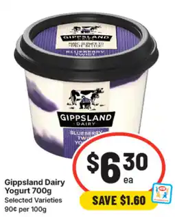 IGA Gippsland dairy yogurt offer