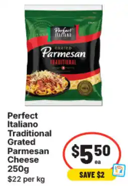 IGA Perfect italiano traditional grated parmesan cheese offer