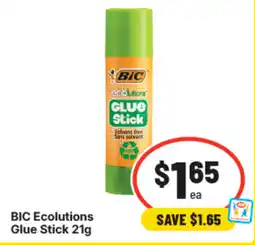 IGA Bic ecolutions glue stick offer