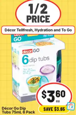 IGA Décor Go Dip Tubs offer