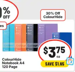 IGA Colourhide notebook a4 offer