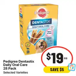 IGA Pedigree dentastix daily oral care offer