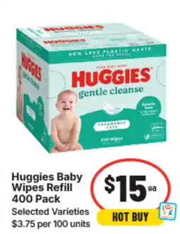 IGA Huggies baby wipes refill offer