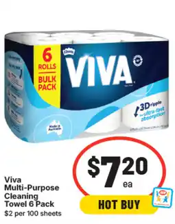 IGA Viva multi-purpose cleaning towel offer