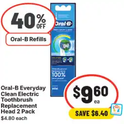 IGA Oral-B Everyday Clean Electric Toothbrush Replacement Head offer