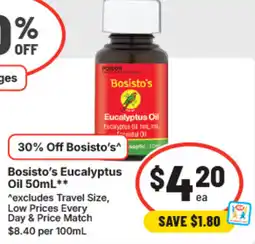 IGA Bosisto's eucalyptus oil offer
