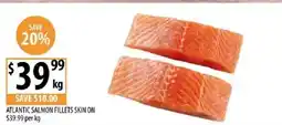 Supabarn Atlantic salmon fillets skin on offer