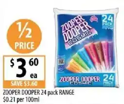 Supabarn Zooper dooper range offer