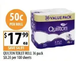 Supabarn Quilton toilet roll offer