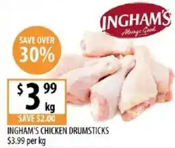 Supabarn Ingham's chicken drumsticks offer