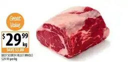 Supabarn Beef scotch fillet whole offer