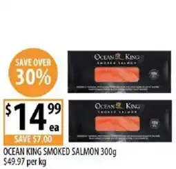 Supabarn Ocean king smoked salmon offer