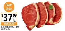 Supabarn Beef porterhouse steak offer