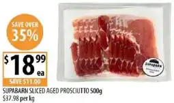 Supabarn Supabarn sliced aged prosciutto offer