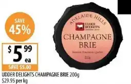Supabarn Udder delights champagne brie offer