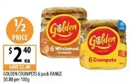 Supabarn Golden crumpets range offer