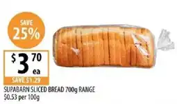 Supabarn Supabarn sliced bread range offer