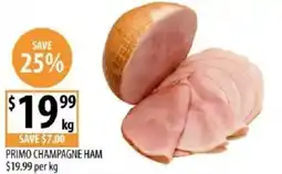 Supabarn Primo champagne ham offer