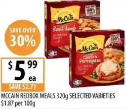Supabarn Mccain redbox meals offer