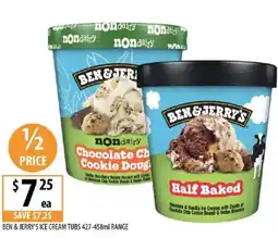 Supabarn Ben & jerry's ice cream tubs range offer
