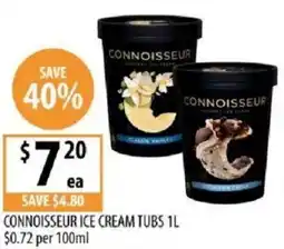 Supabarn Connoisseur ice cream tubs offer