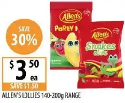 Supabarn Allen's lollies range offer