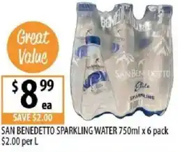 Supabarn San benedetto sparkling water offer