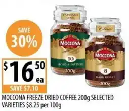 Supabarn Moccona freeze dried coffee offer
