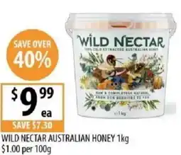Supabarn Wild nectar australian honey offer