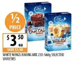 Supabarn White wings baking mix offer
