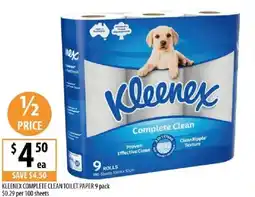 Supabarn Kleenex complete clean toilet paper offer