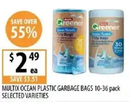 Supabarn Multix ocean plastic garbage bags offer