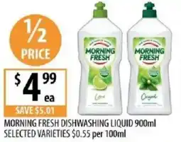 Supabarn Morning fresh dishwashing liquid offer