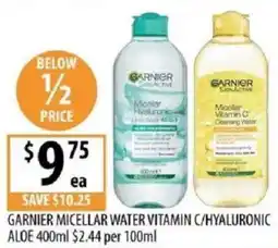 Supabarn Garnier micellar water vitamin c/hyaluronic aloe offer