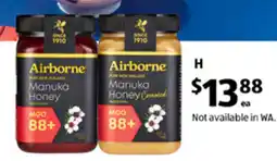 ALDI Airborne new zealand manuka honey mgo 88+ offer