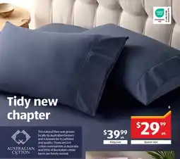 ALDI 300 thread count australian cotton sheet pack offer