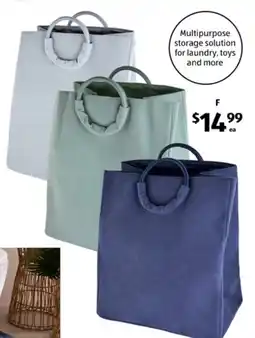 ALDI Corduroy laundry hamper offer