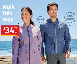 ALDI Adult's waterproof jacket offer