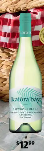 ALDI Kaiora Bay Lighter in Alcohol Marlborough Sauvignon Blanc 2025 offer