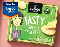 ALDI Snackers market tasty cheese & crackers offer