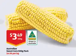 ALDI Australian Sweet Corn offer