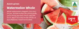 ALDI Aussie grown Watermelon Whole offer