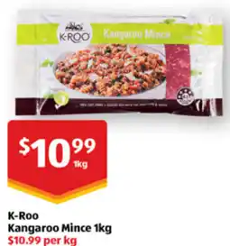 ALDI K-Roo Kangaroo Mince offer