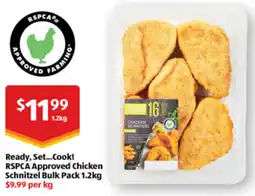 ALDI Ready Set Cook RSPCA Approved Chicken Schnitzel Bulk offer